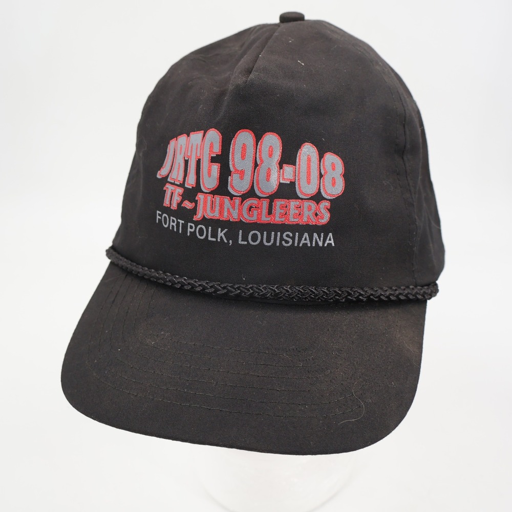 KC JRTC 98-08 TF Jungleers Hat Unisex OSFA Black Fort Polk Louisiana Snapback